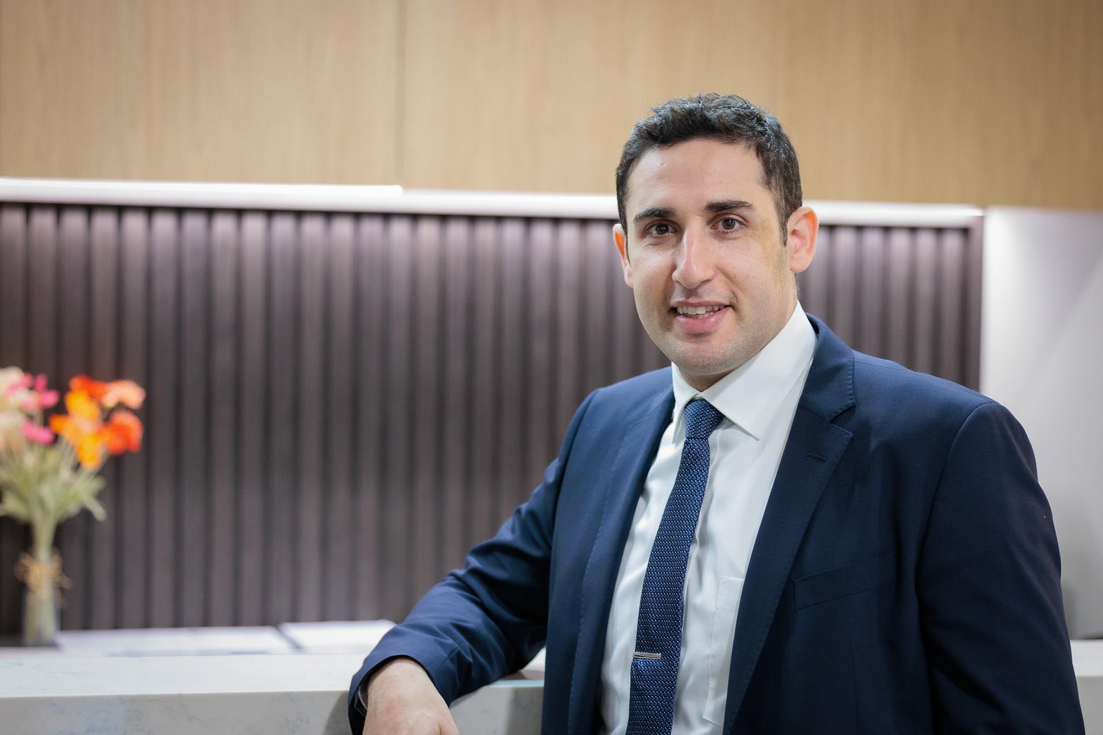 Dr Dower at reception