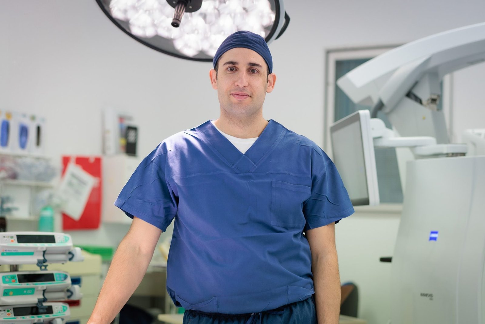 Dr Dower in operating theatre